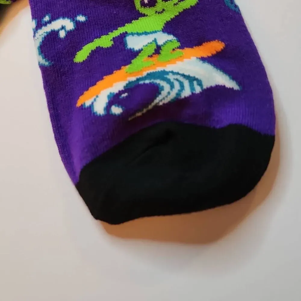 Cansok 1 Pair of Surfing Alien Colorful Socks Adult Size